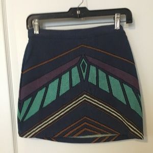 bohemian, mini skirt, size s, top shop